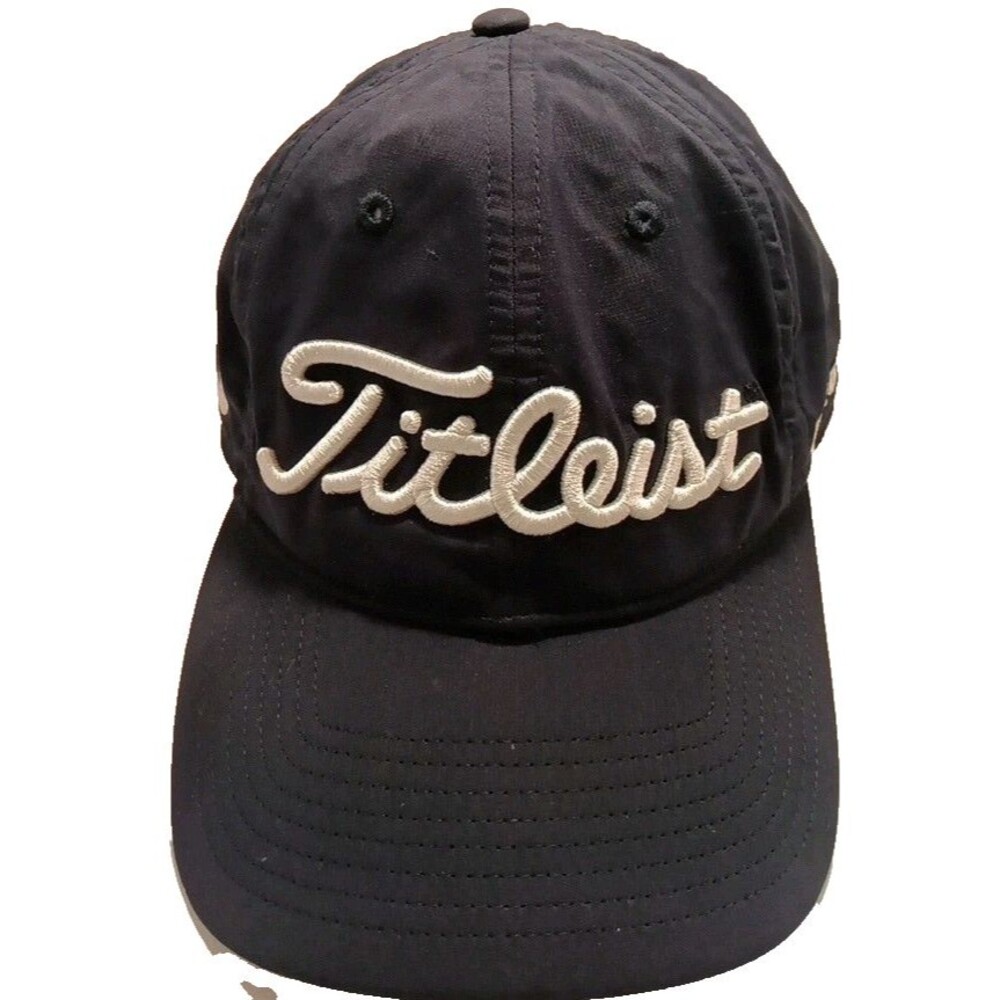 Titleist Hat Cap Blue Adjustable Buckle Performance Lightweight Pro V1 FJ Golf